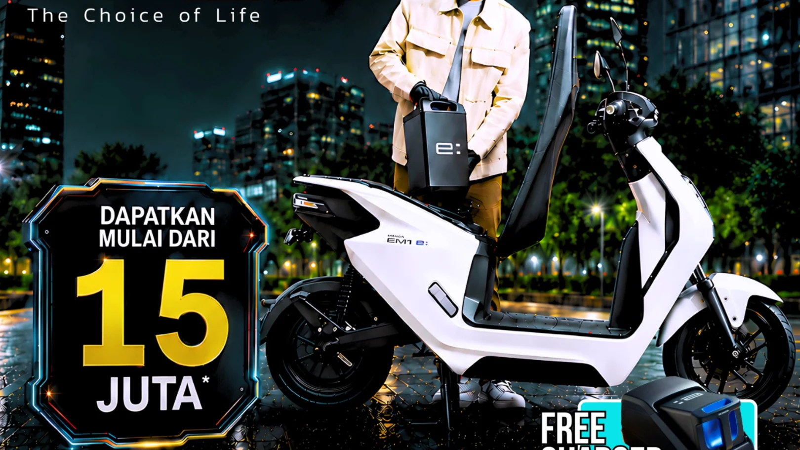 Motor Listrik Honda Kini Mulai Rp15 Jutaan Sudah Termasuk Baterai dan Charger, Yuk Beralih ke Honda EV