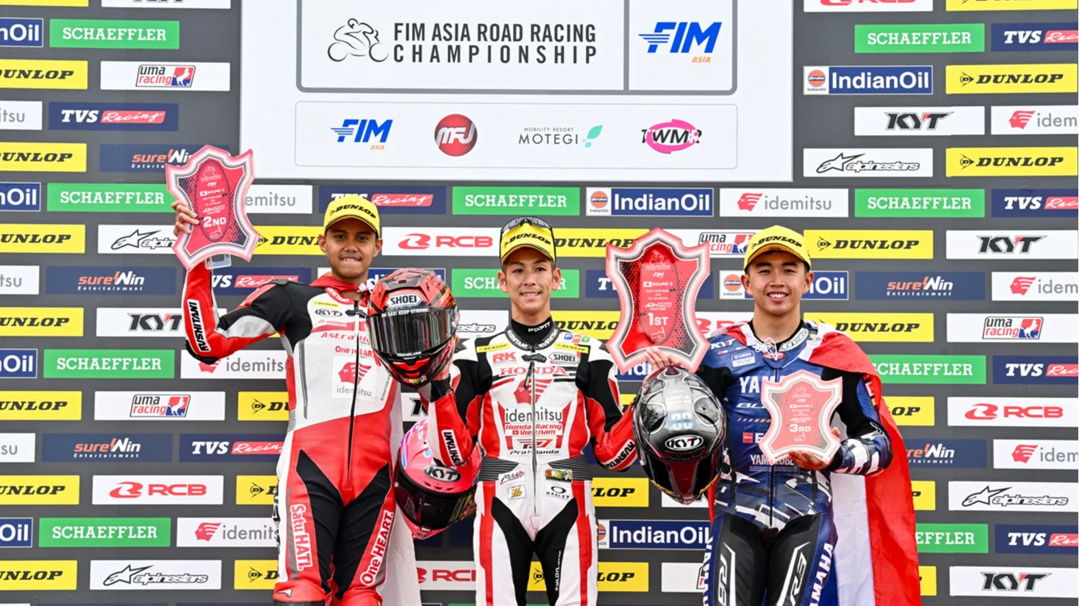 CBR Series Melesat Kencang, AHRT Borong Tiga Podium ARRC Motegi