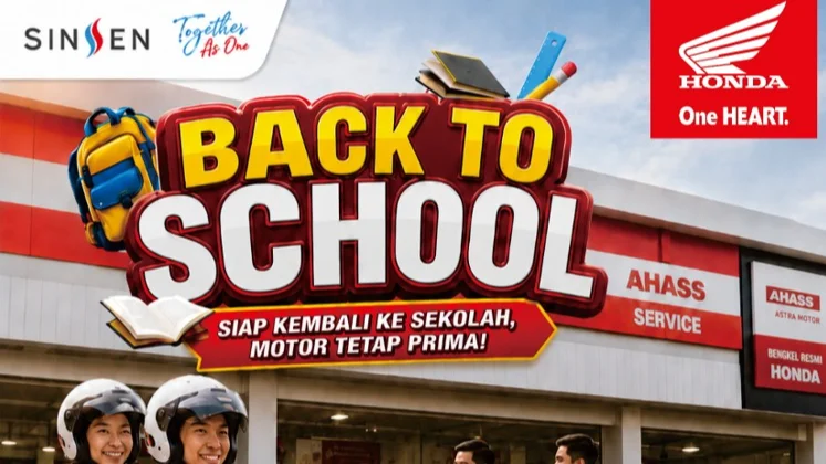 Sambut Tahun Ajaran Baru, Sinsen Hadirkan Promo Servis Motor Honda hingga 20% khusus Siswa dan Guru