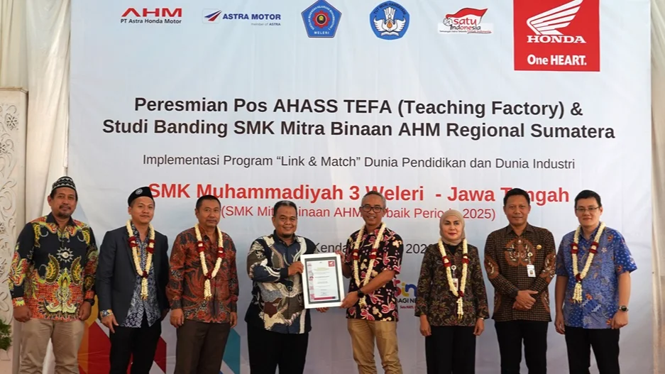 Resmikan Pos AHASS TEFA, AHM Jembatani Siswa Masuki Dunia Industri